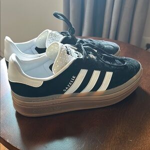 Adidas Gazelle Black and White Sneakers